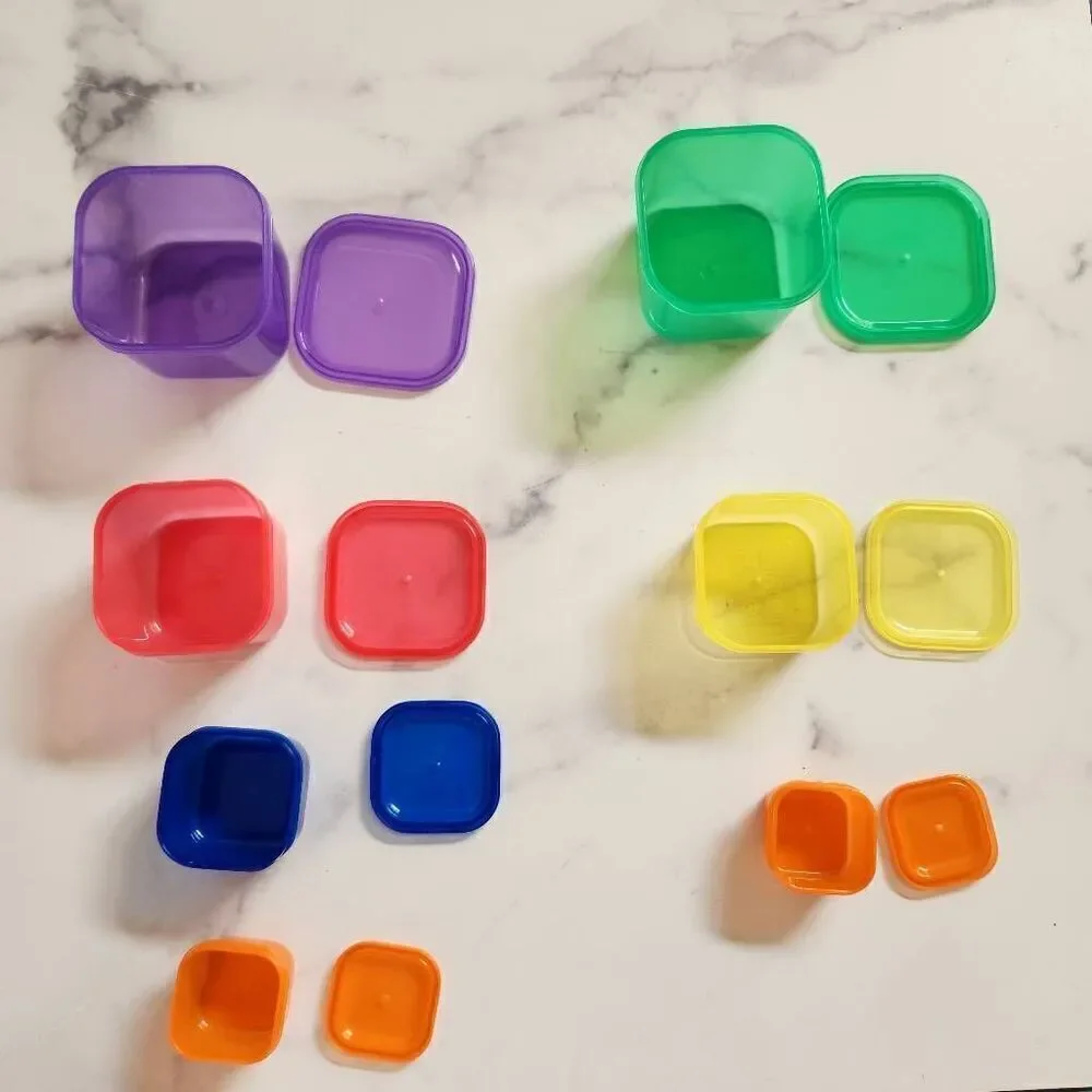 21 day fix Beachbody food storage square rainbow canisters many small portion si